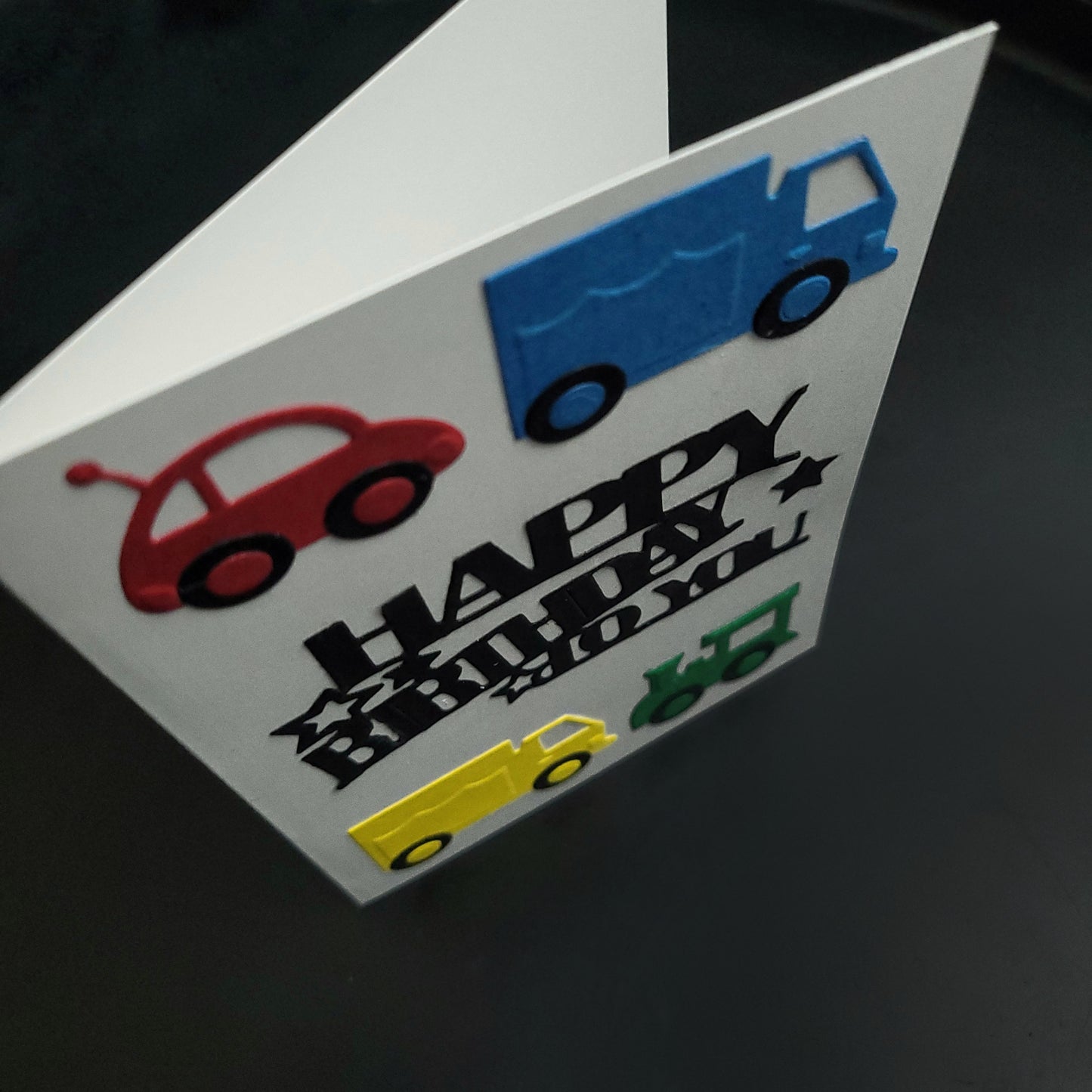 Kids Childrens Car, Truck & Train A6 Happy Birthday blank cards
