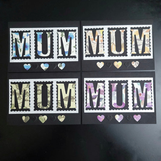Stamp Letter Mum blank card