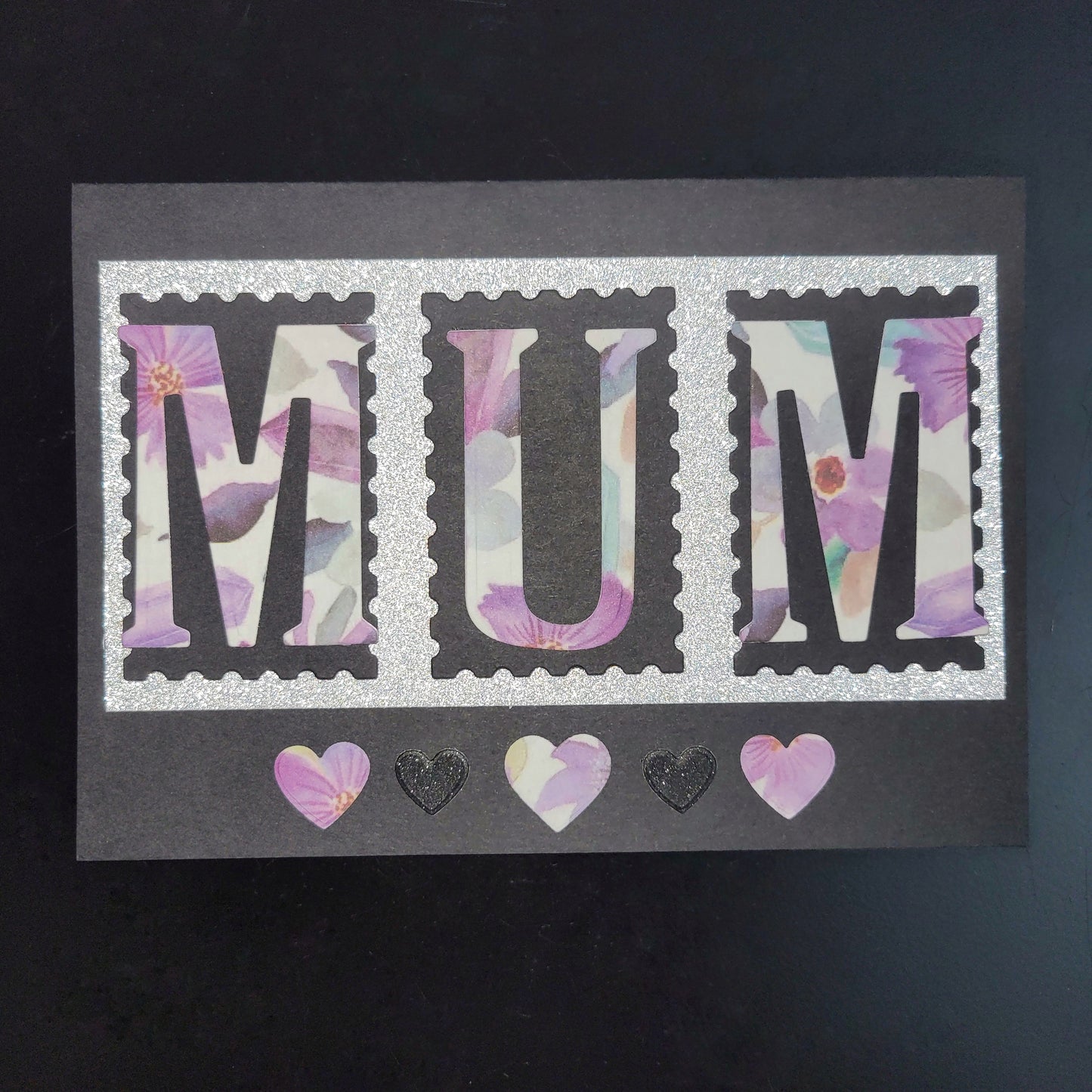 Stamp Letter Mum blank card