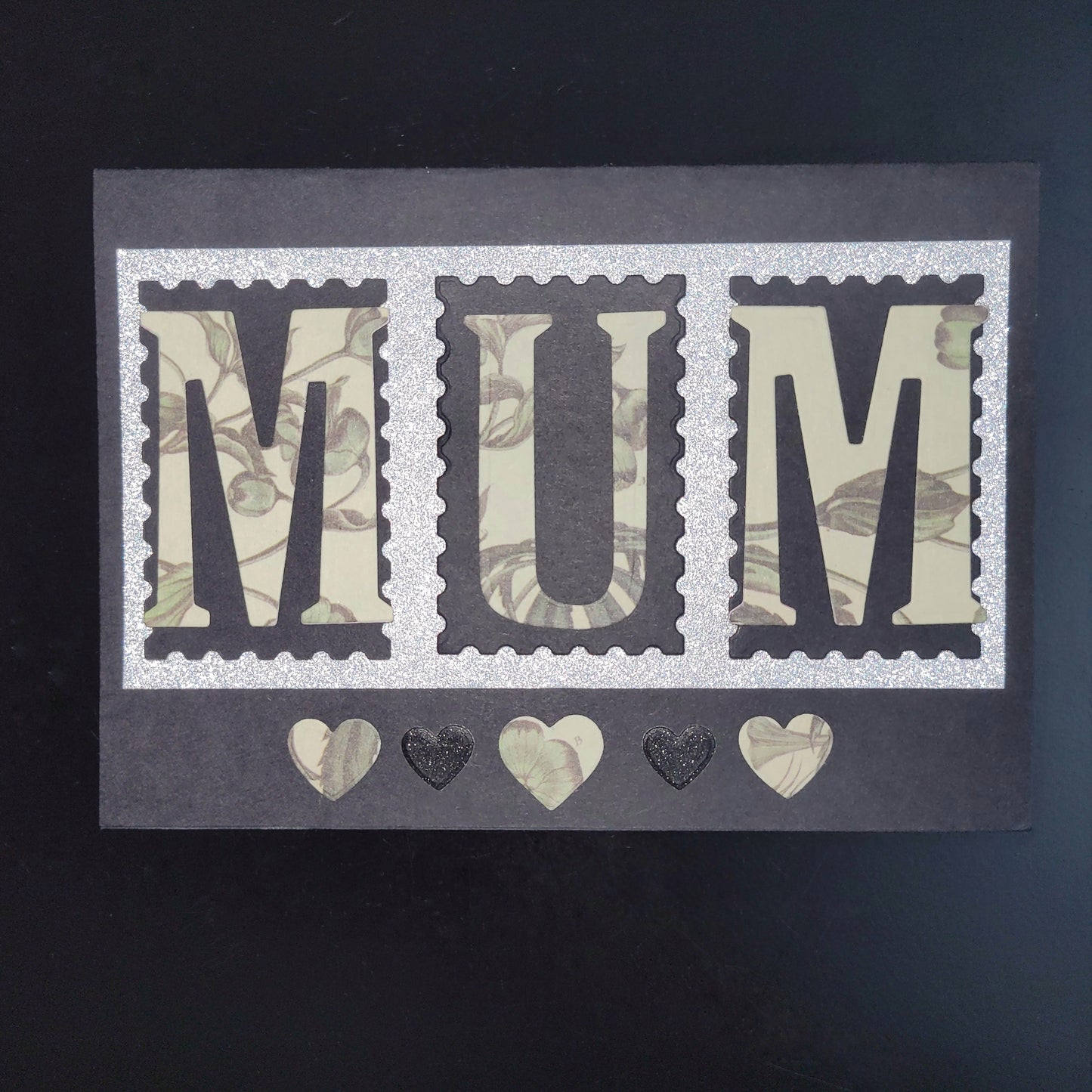 Stamp Letter Mum blank card