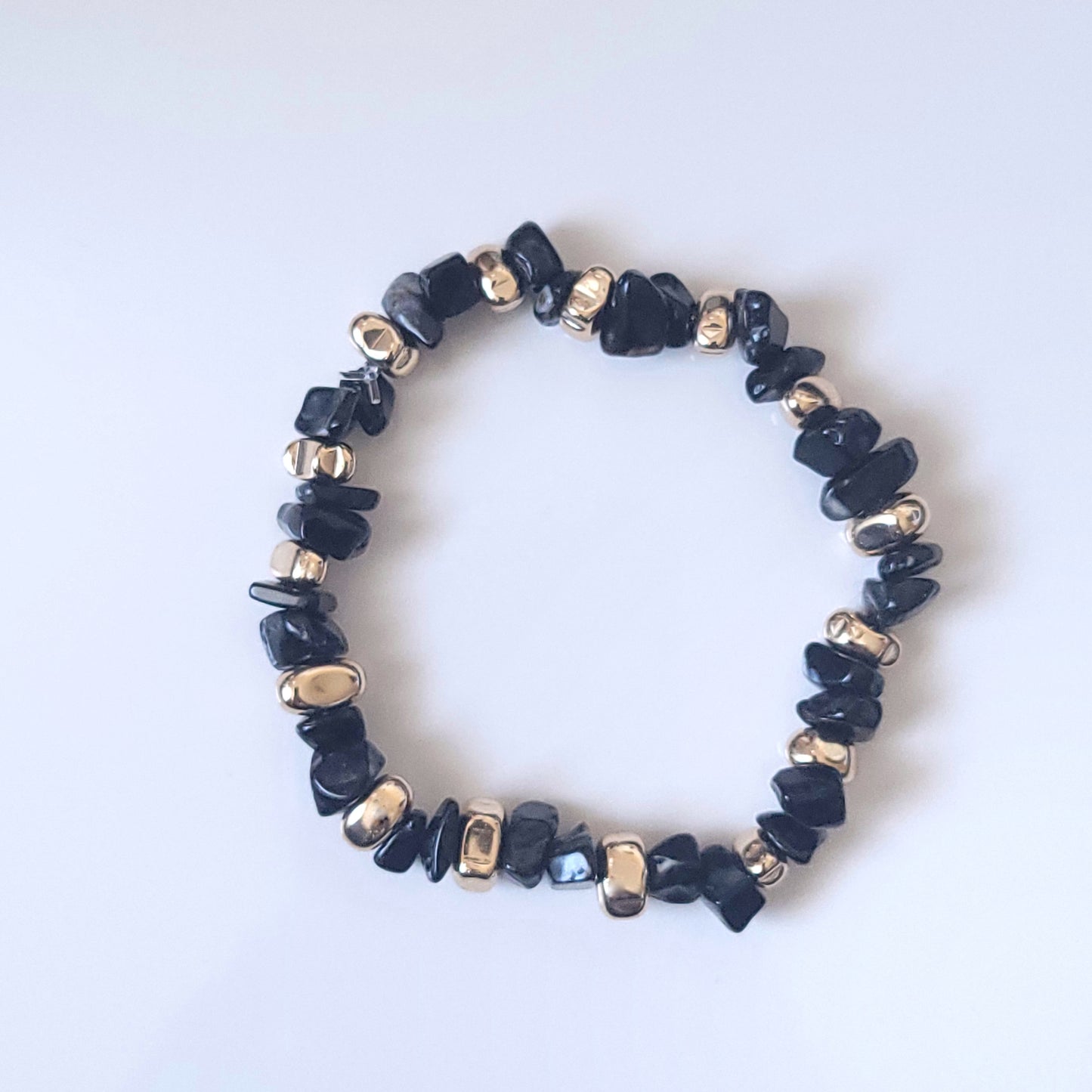 Adults Stretch Gemstone Crystal and Hematite Bracelets