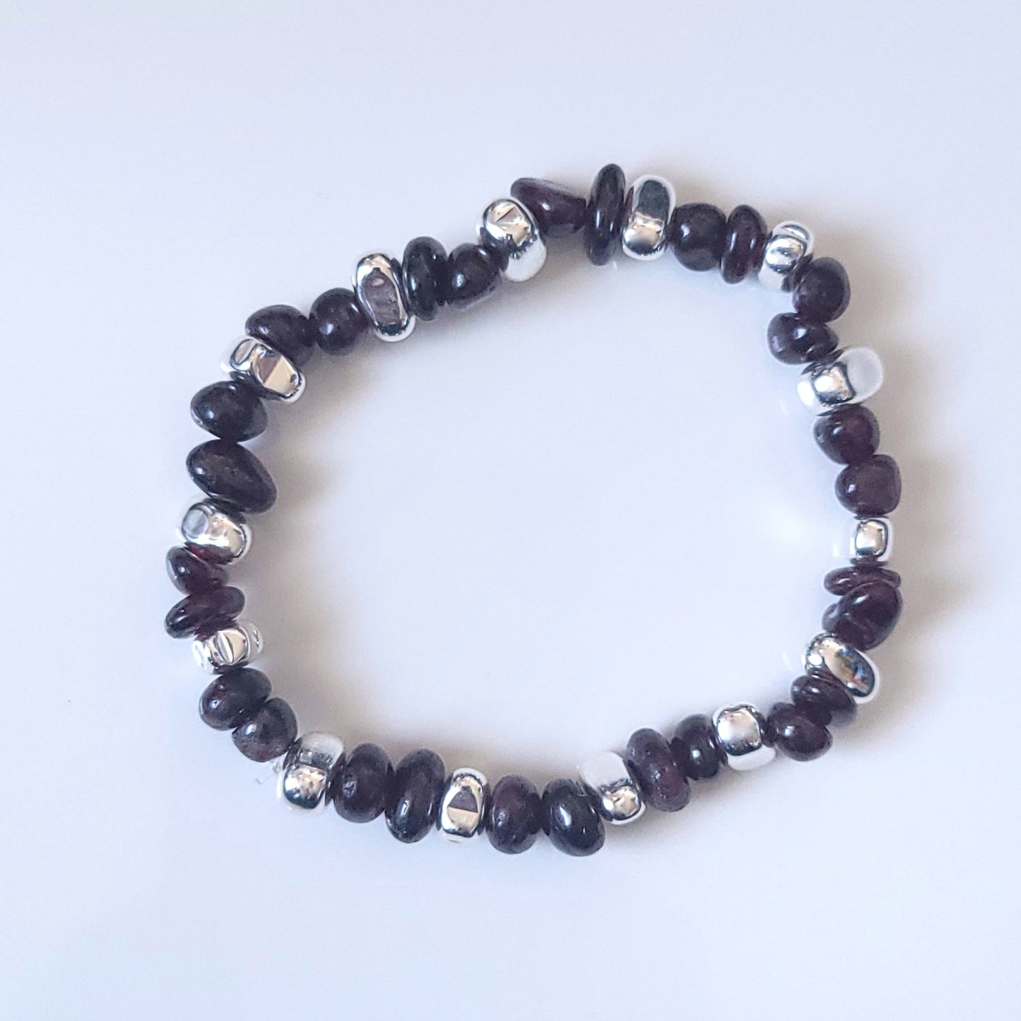 Adults Stretch Gemstone Crystal and Hematite Bracelets
