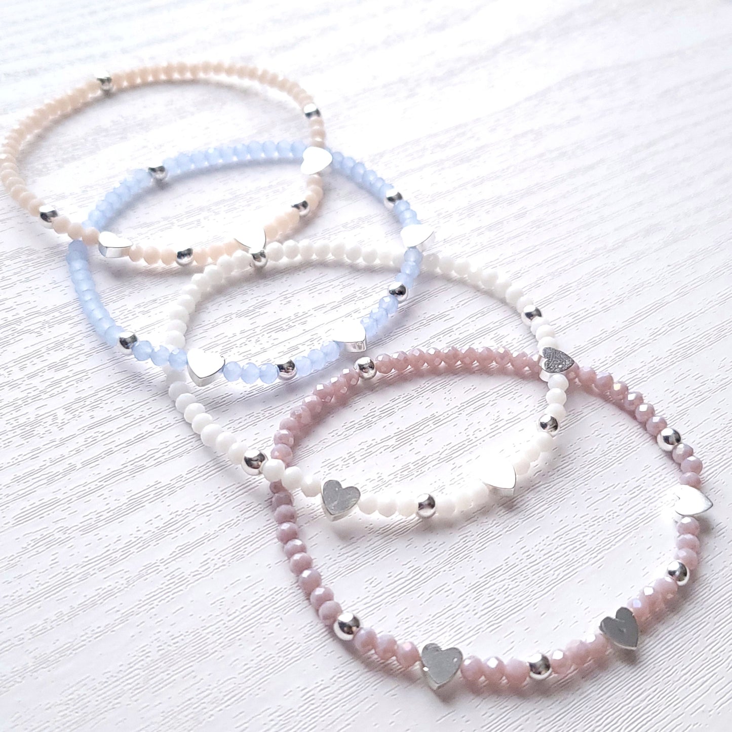 Stretch Pastel Bead Bracelet - Adults