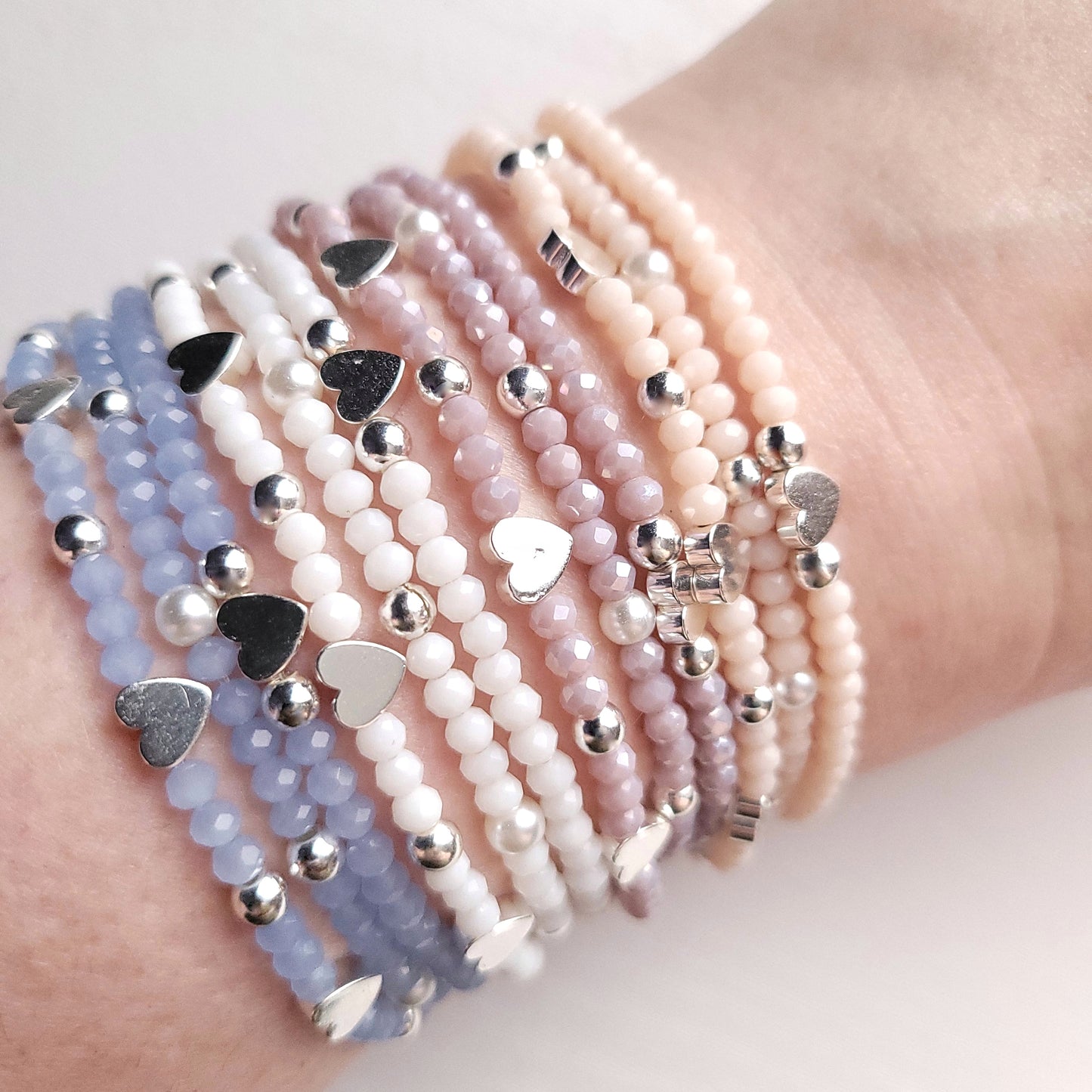 Stretch Pastel Bead Bracelet - Adults