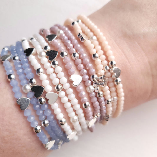 Stretch Pastel Bead Bracelet - Adults
