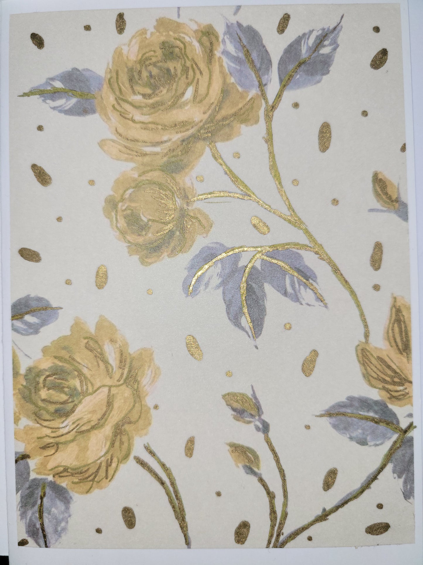 Set of 5 A6 floral blank cards