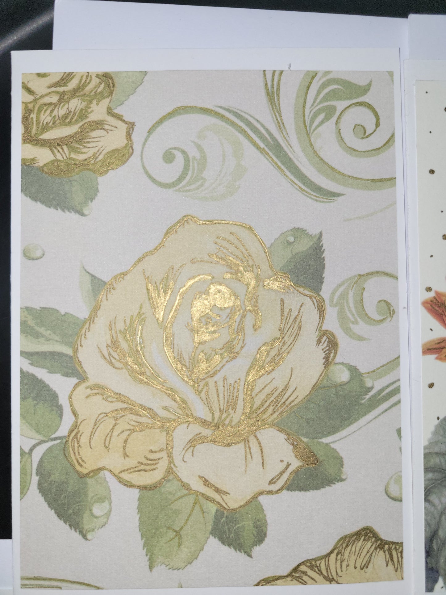 Set of 5 A6 floral blank cards
