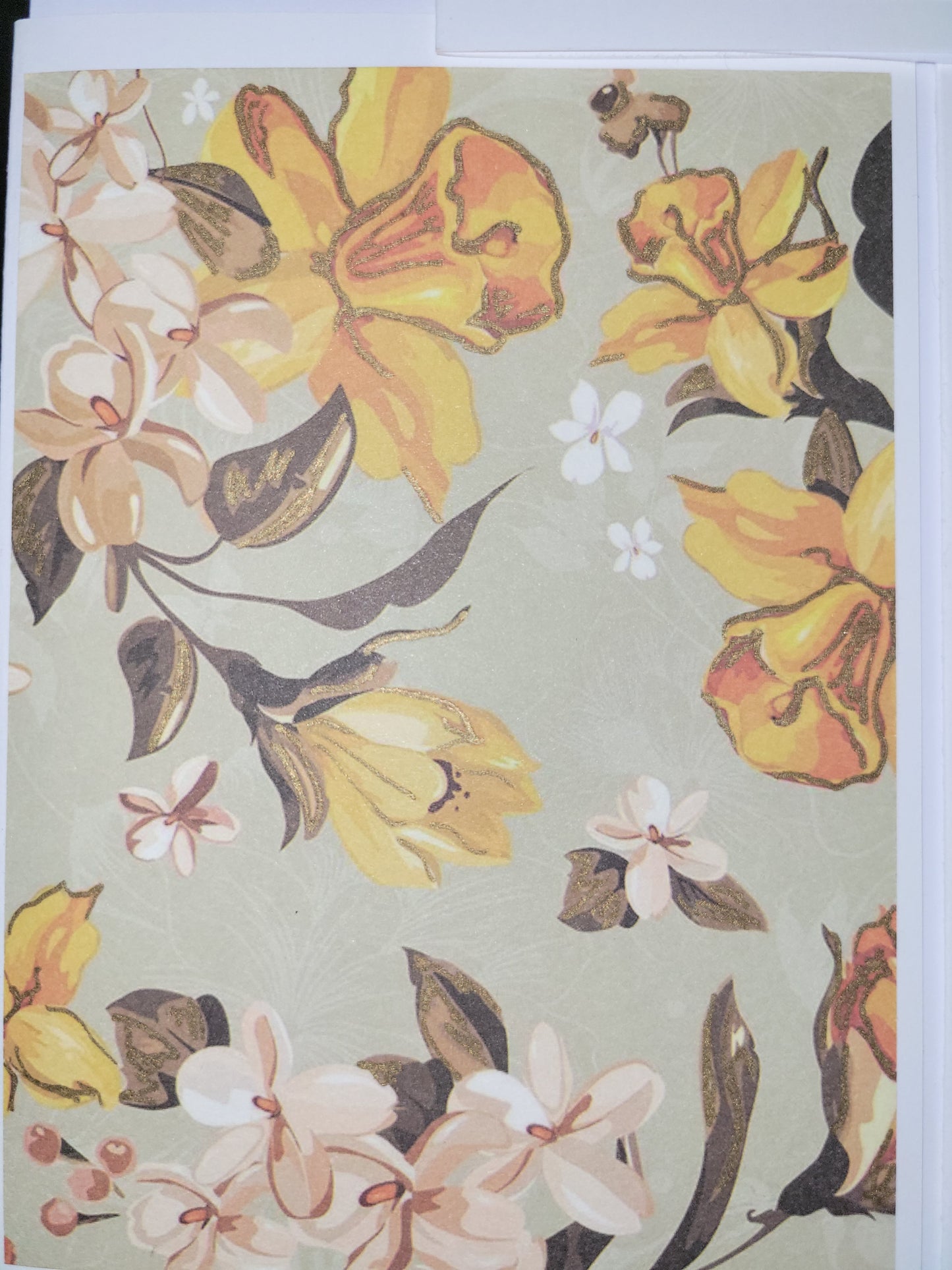 Set of 5 A6 floral blank cards
