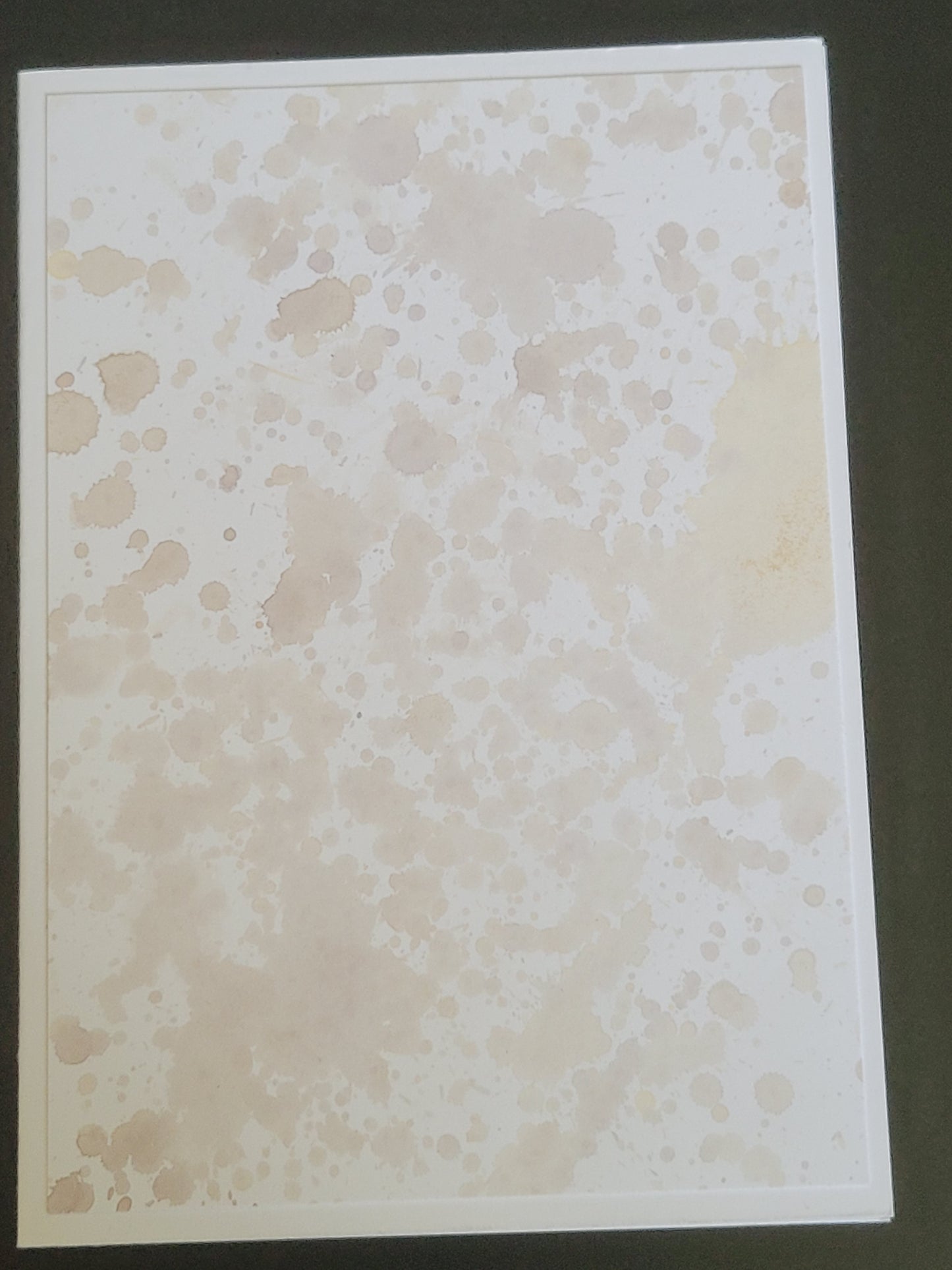 Set of 6 A6 Tea dyed blank cards