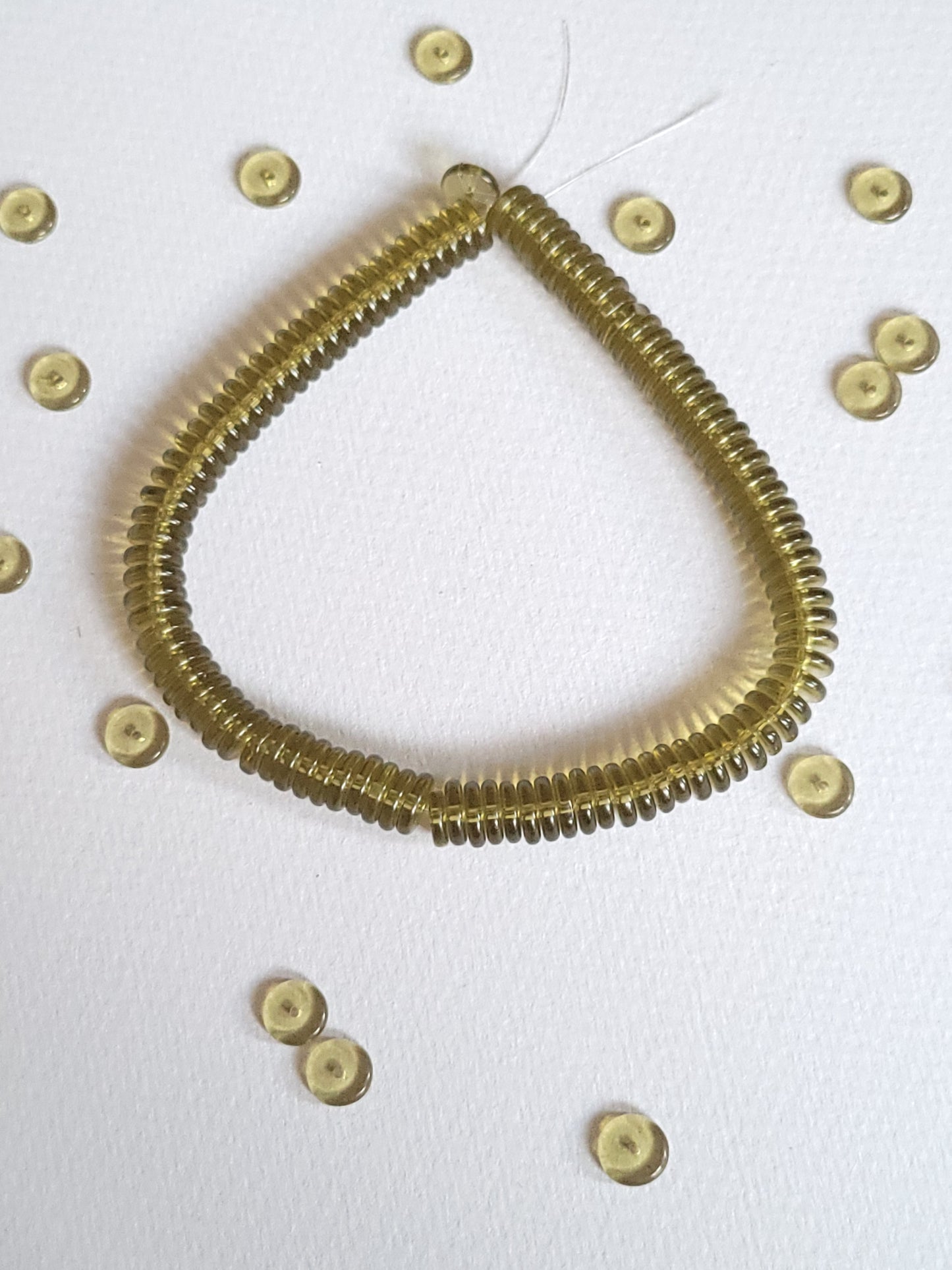 200+ beads - Crystal Rondelle Glass 8mm x 3mm (Round flat beads)