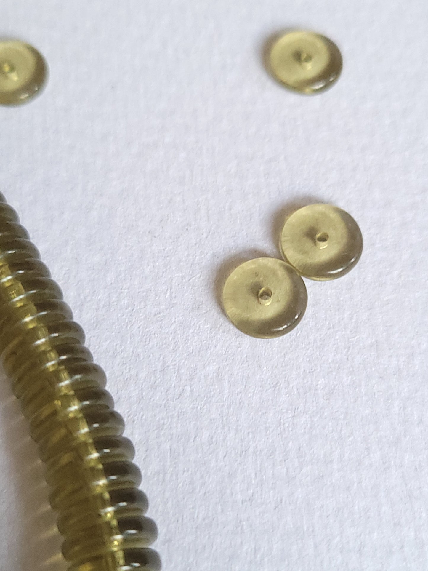 200+ beads - Crystal Rondelle Glass 8mm x 3mm (Round flat beads)