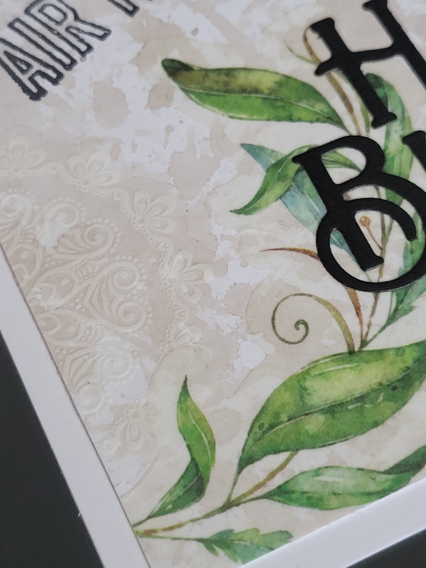 A6 Tea dyed Vintage Envelope Look Happy Birthday blank cards