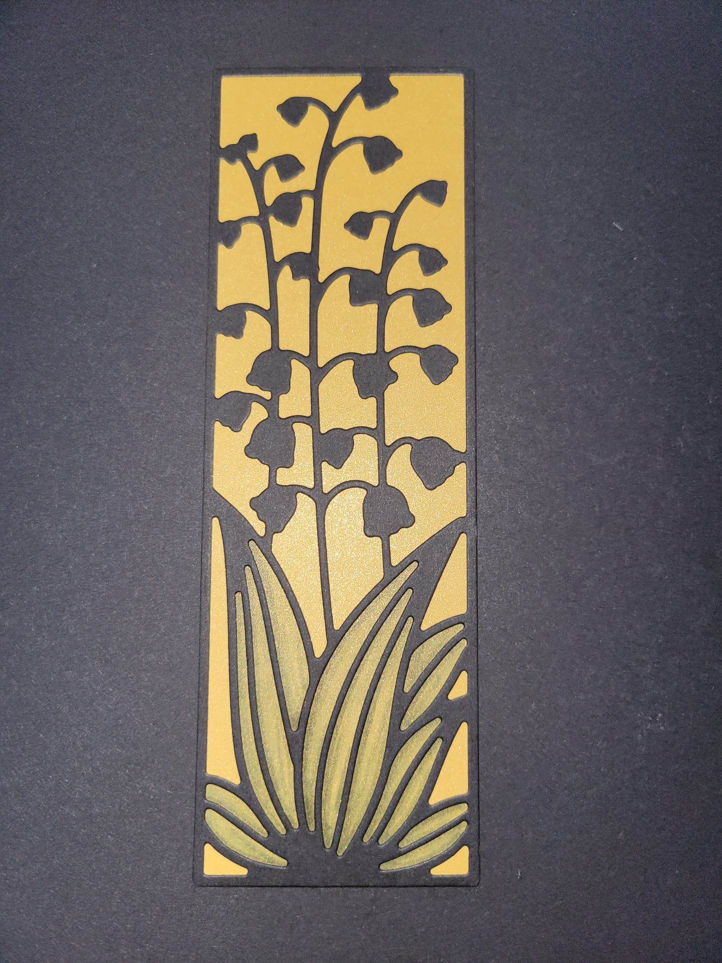 Flower Cutout Shadow Bookmark