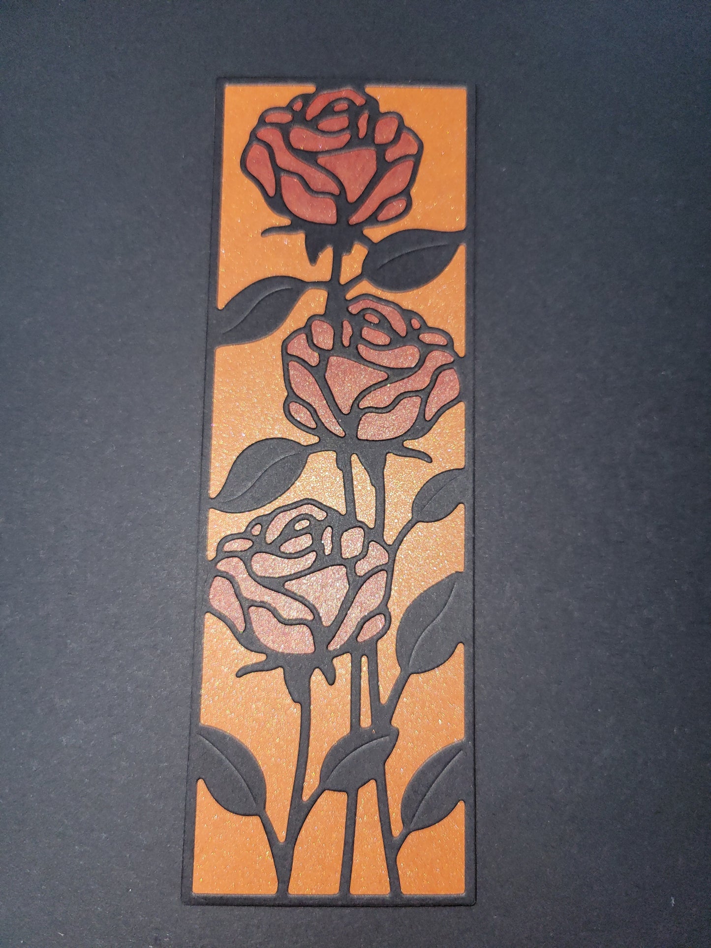 Flower Cutout Shadow Bookmark