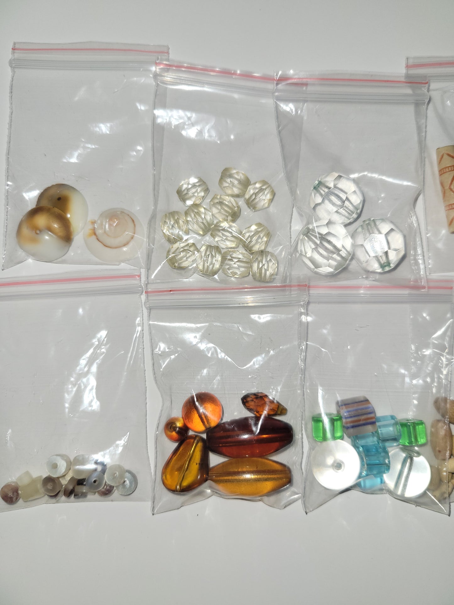 50+ random mix of recycled beads. #1
