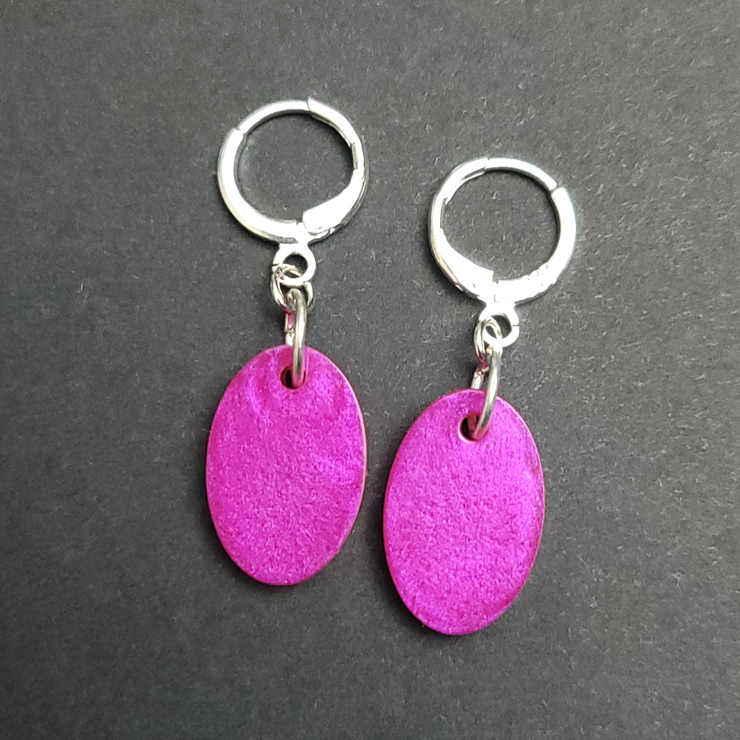 Small Resin Huggie Earrings