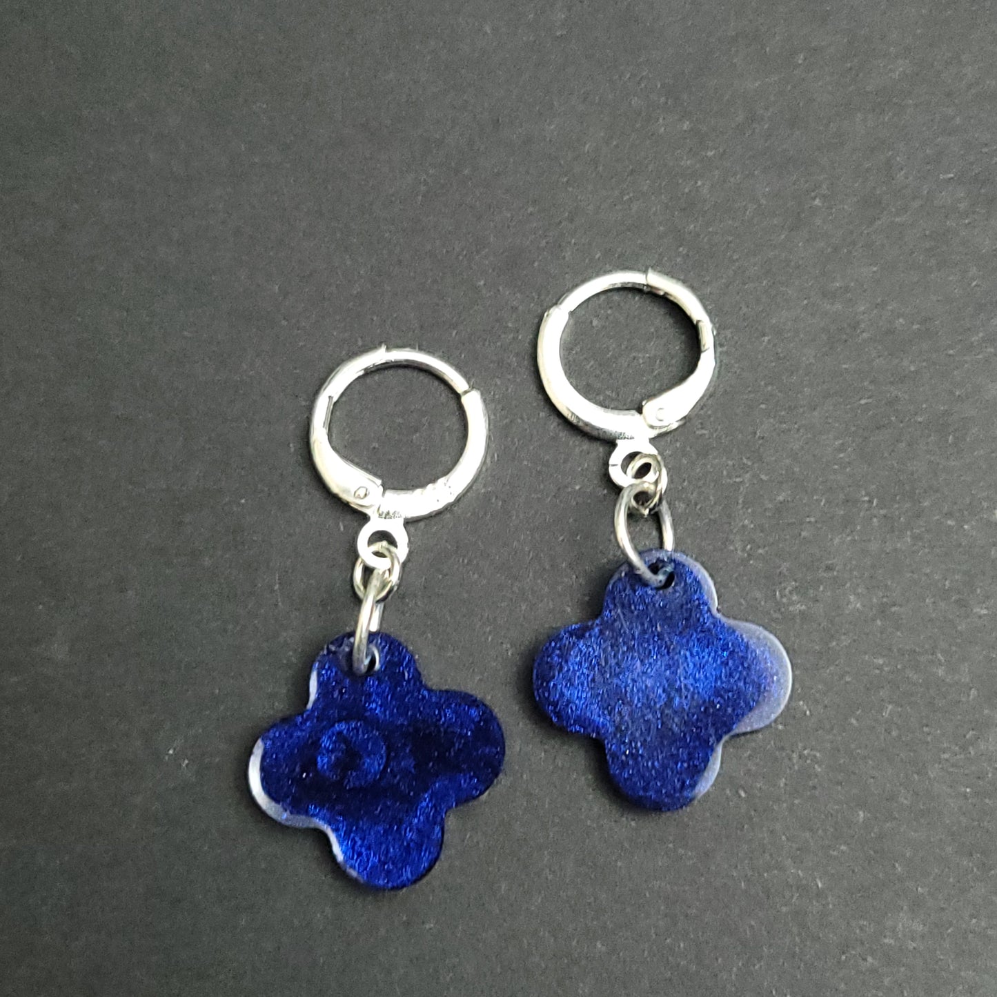 Small Resin Huggie Earrings
