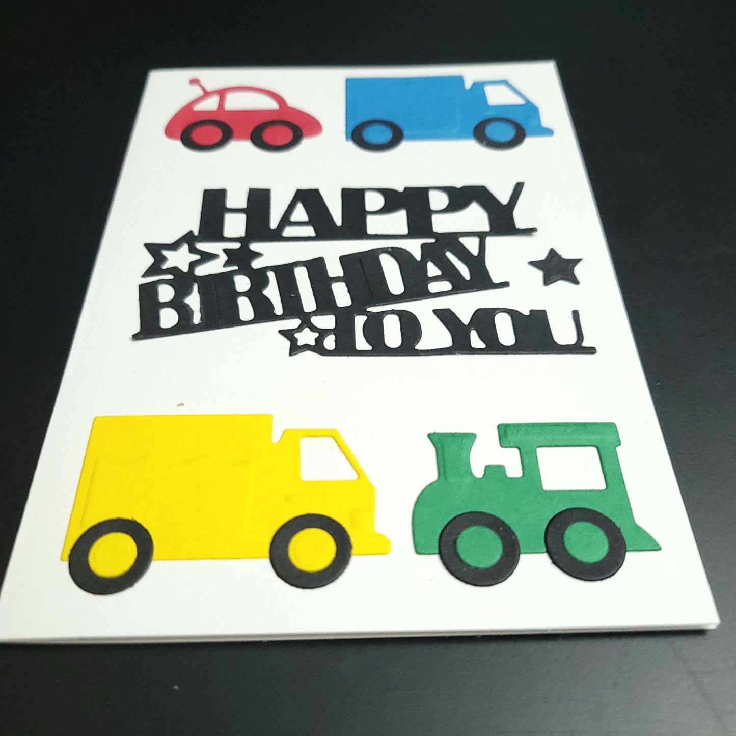 Kids Childrens Car, Truck & Train A6 Happy Birthday blank cards