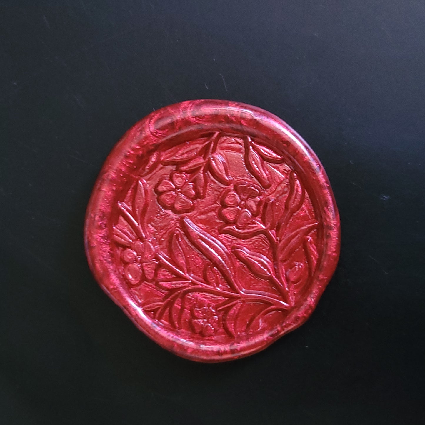1 x single Adhesive Wax Seals - Individually hand poured and stamped. (Choose your colour & design)