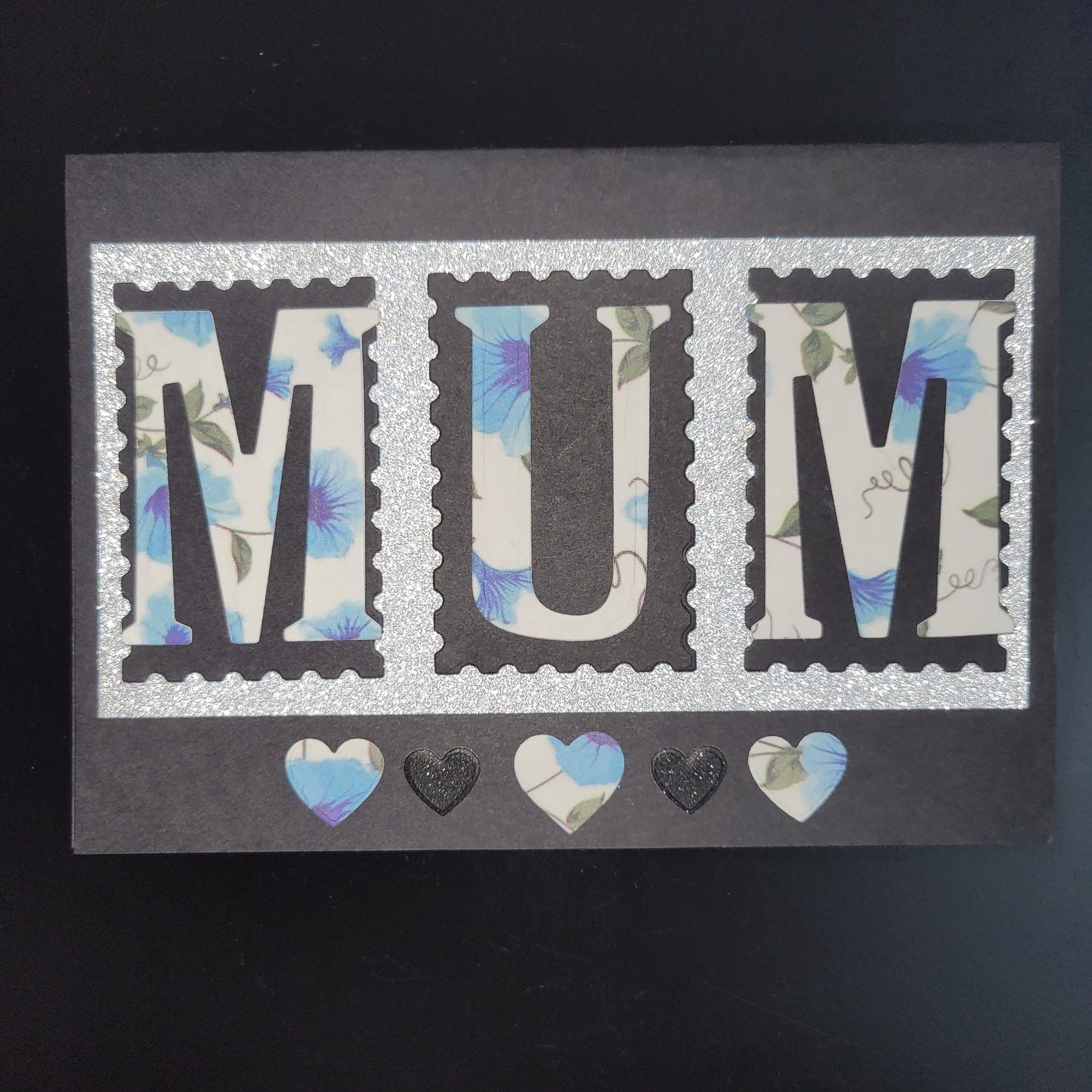 Stamp Letter Mum blank card