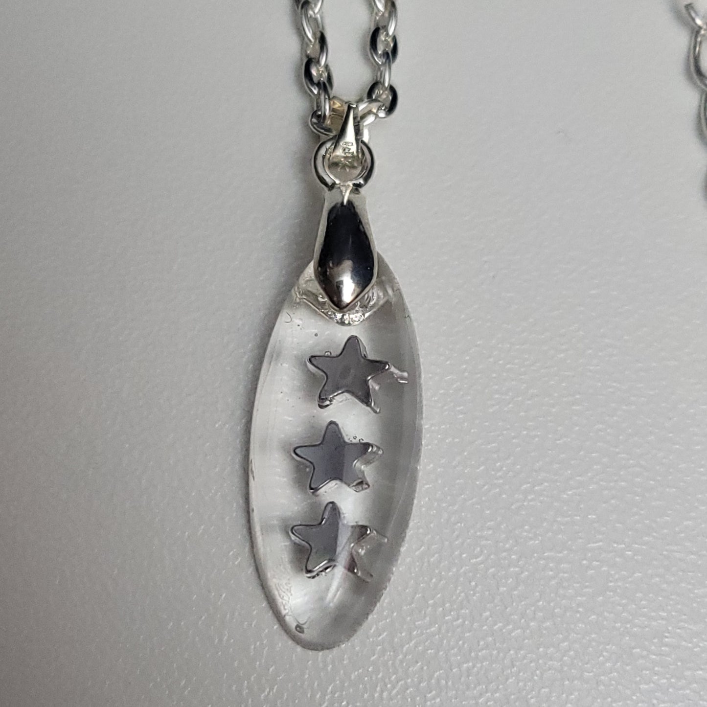 3 star resin necklace - test sample - Maker's One Takers