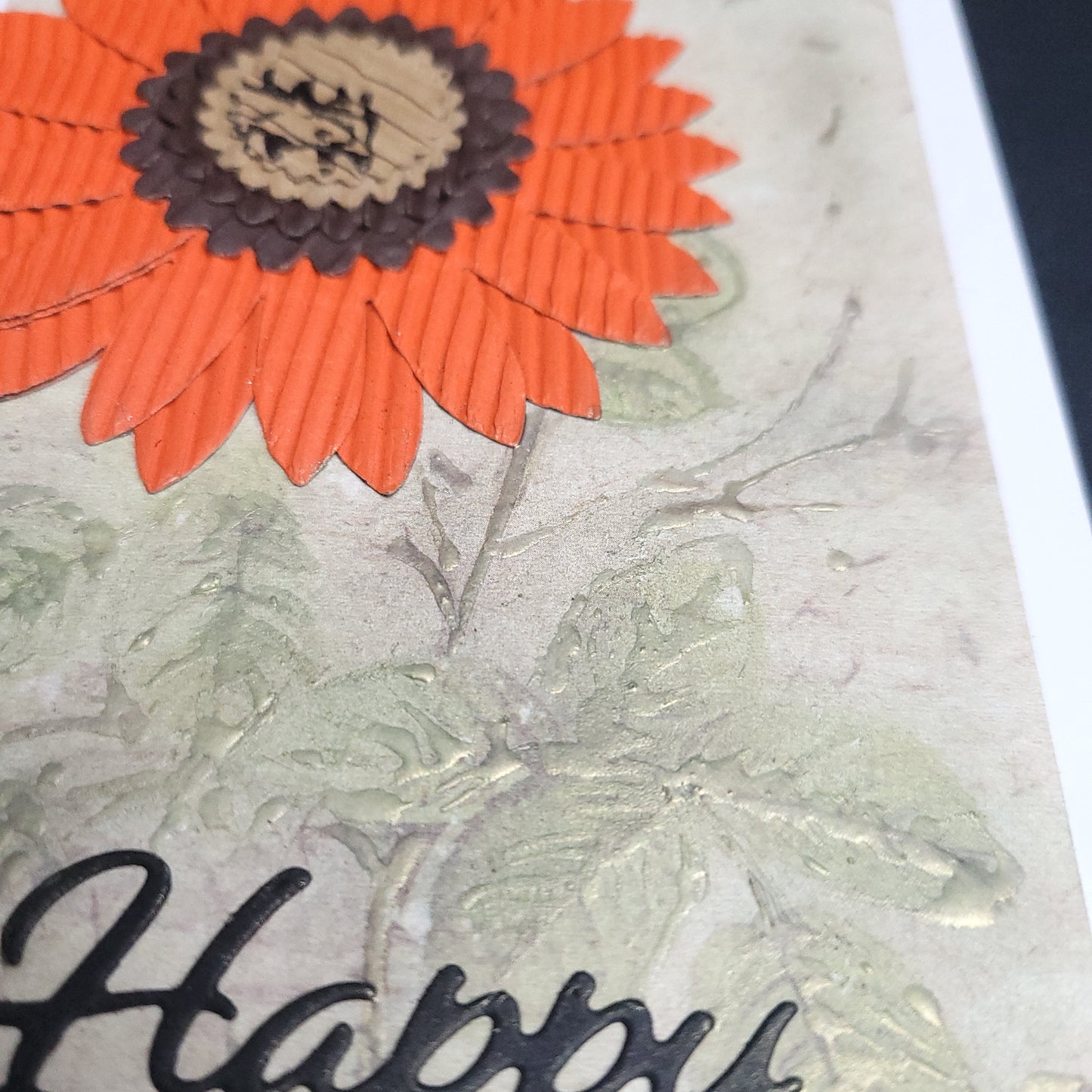 Cutout Sunflower Happy Birthday One of a kind blank cards (multiple designs)