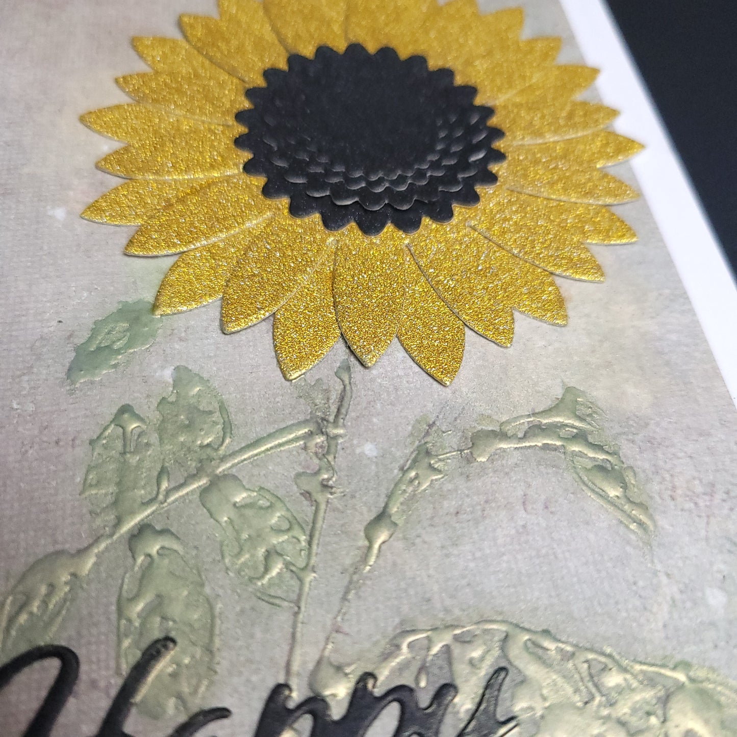 Cutout Sunflower Happy Birthday One of a kind blank cards (multiple designs)