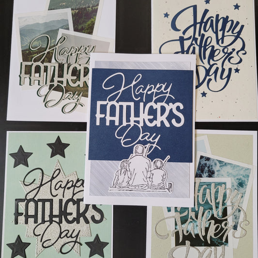 A6 One of a Kind Happy Father's Day blank cards (multiple designs)
