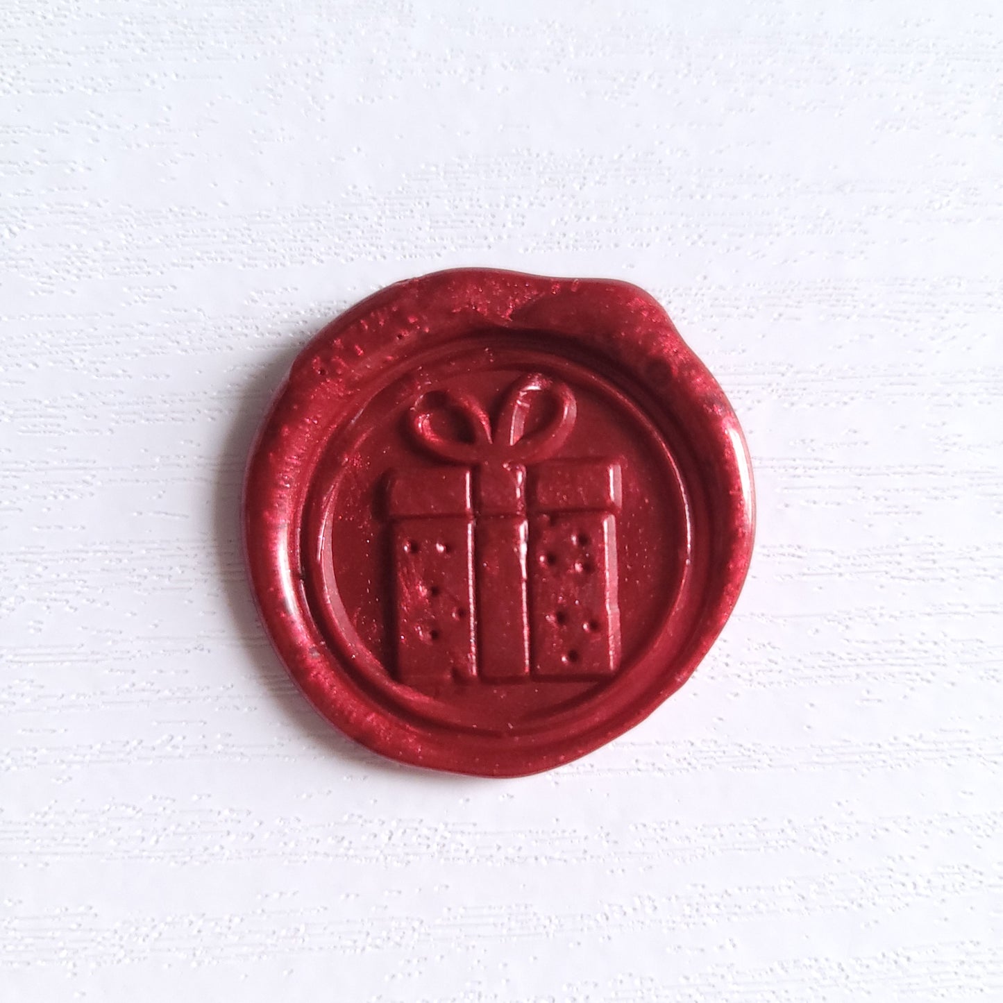1 x single Christmas Edition Adhesive Wax Seals - Individually hand poured and stamped. (Choose your colour & design)