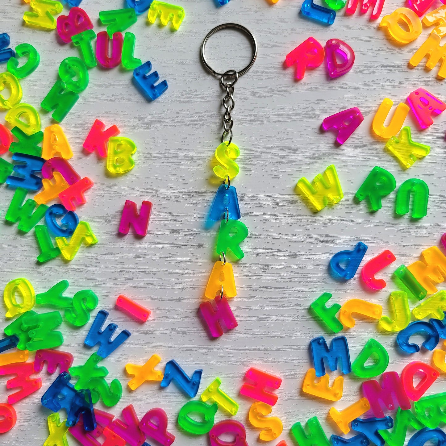 Brights Custom Name Resin Keyring