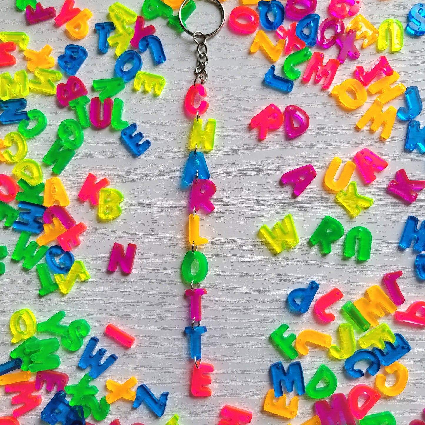 Brights Custom Name Resin Keyring