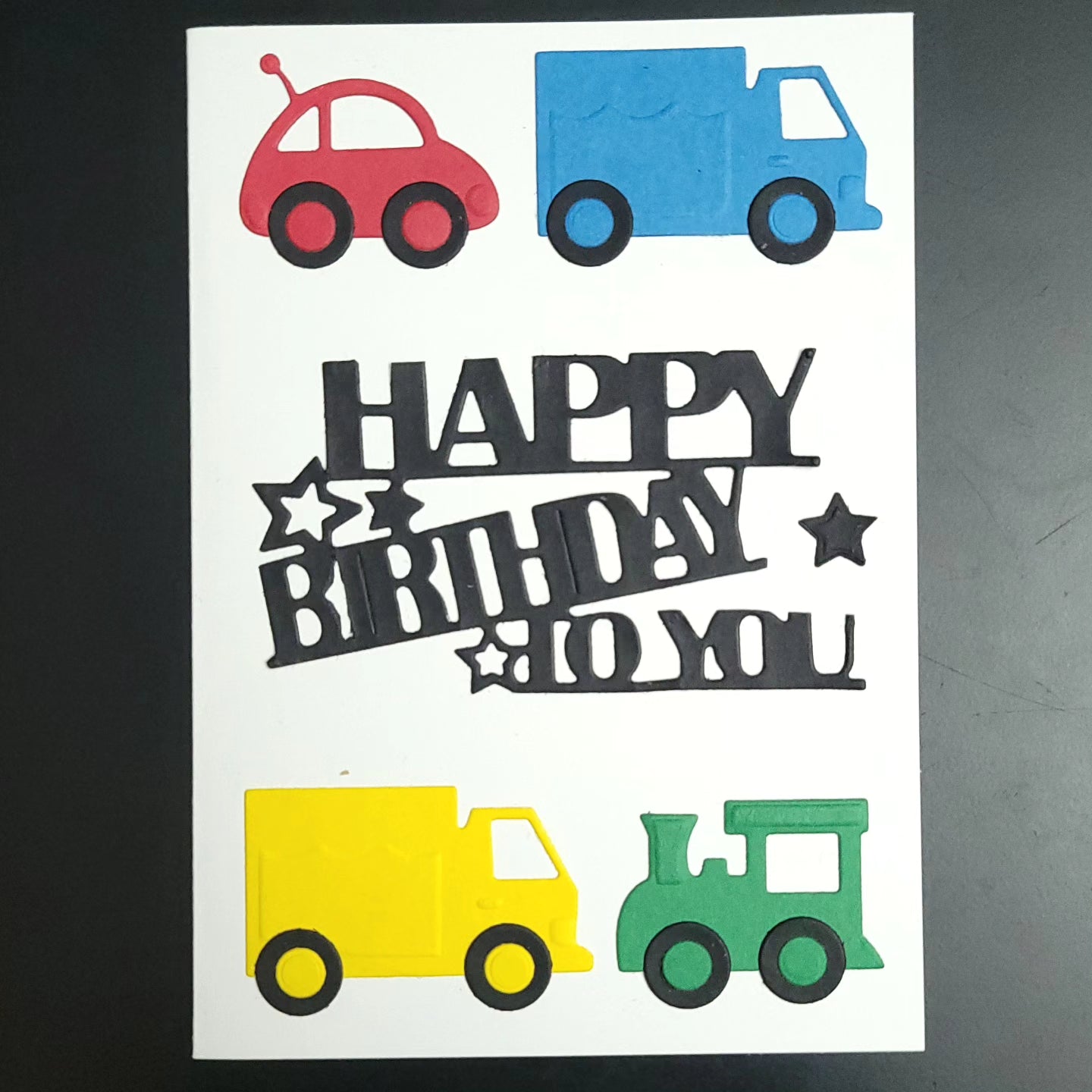 Kids Childrens Car, Truck & Train A6 Happy Birthday blank cards