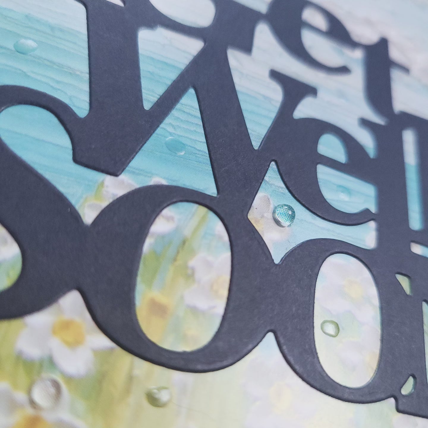 One of a Kind Get Well Soon Textured look blank cards (multiple designs)