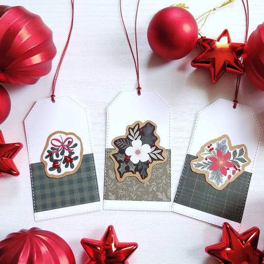 Single Country Home Christmas Gift Tag