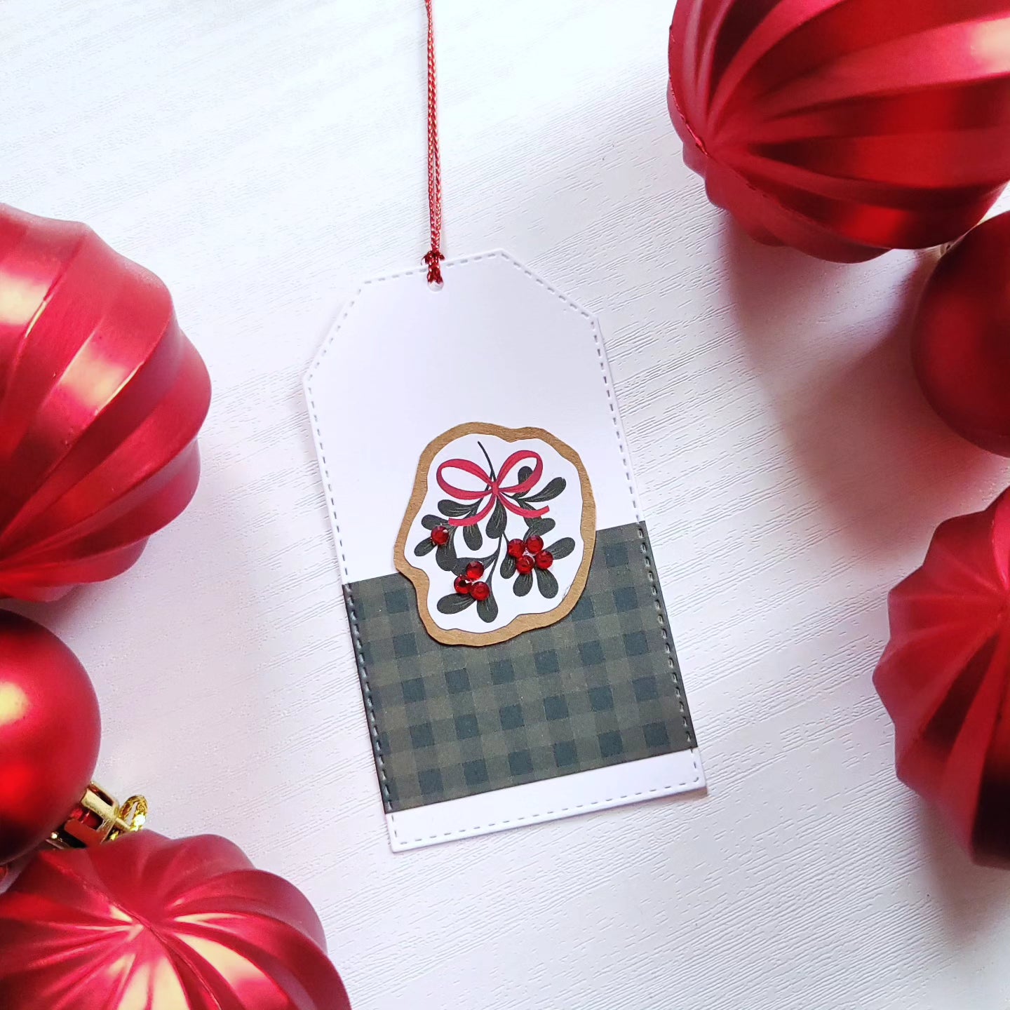 Single Country Home Christmas Gift Tag