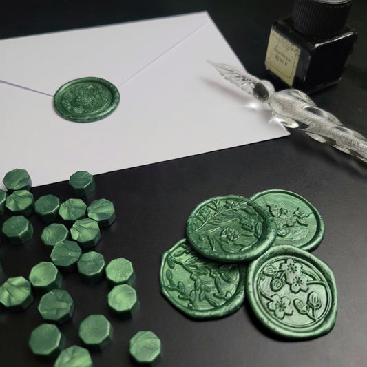 1 x single Adhesive Wax Seals - Individually hand poured and stamped. (Choose your colour & design)