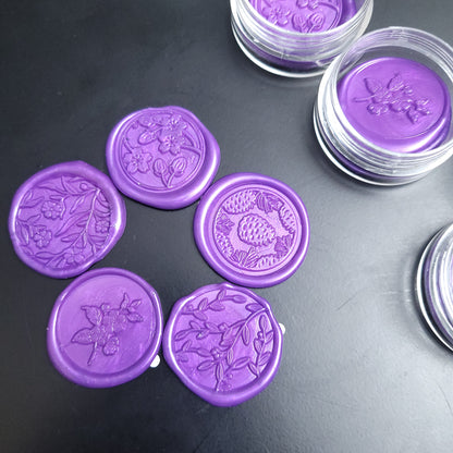 1 x single Adhesive Wax Seals - Individually hand poured and stamped. (Choose your colour & design)