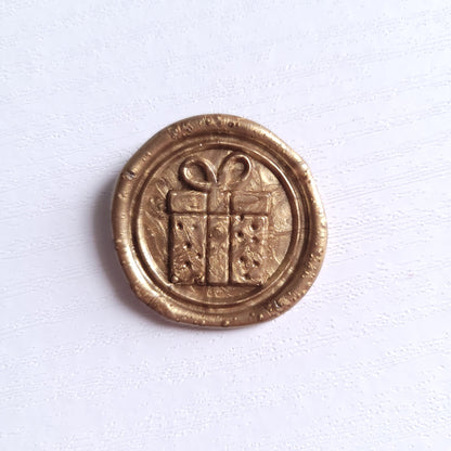 1 x single Christmas Edition Adhesive Wax Seals - Individually hand poured and stamped. (Choose your colour & design)
