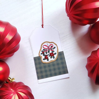 Single Country Home Christmas Gift Tag
